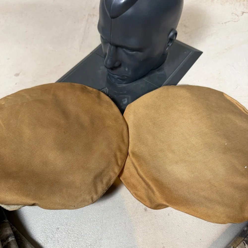 Vintage 1948 beret Military Service Cover Khaki Twill Hat 7 1/8 40s ww2
